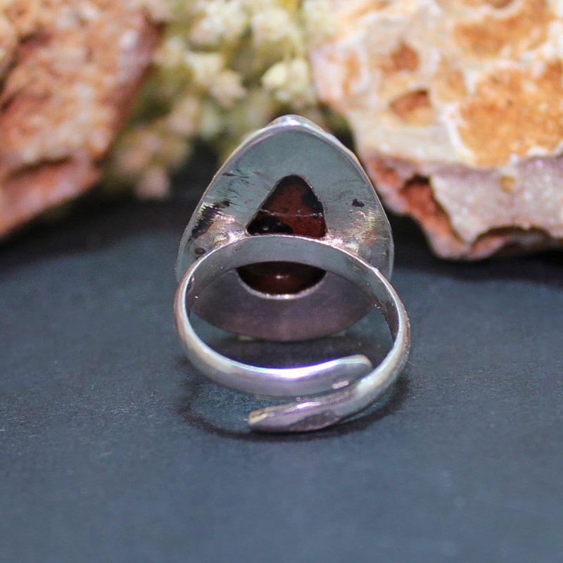 Anillo Obsidiana Caoba