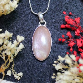 Colgante Piedra de Luna Melocotón