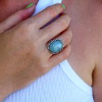 Anillo Aguamarina