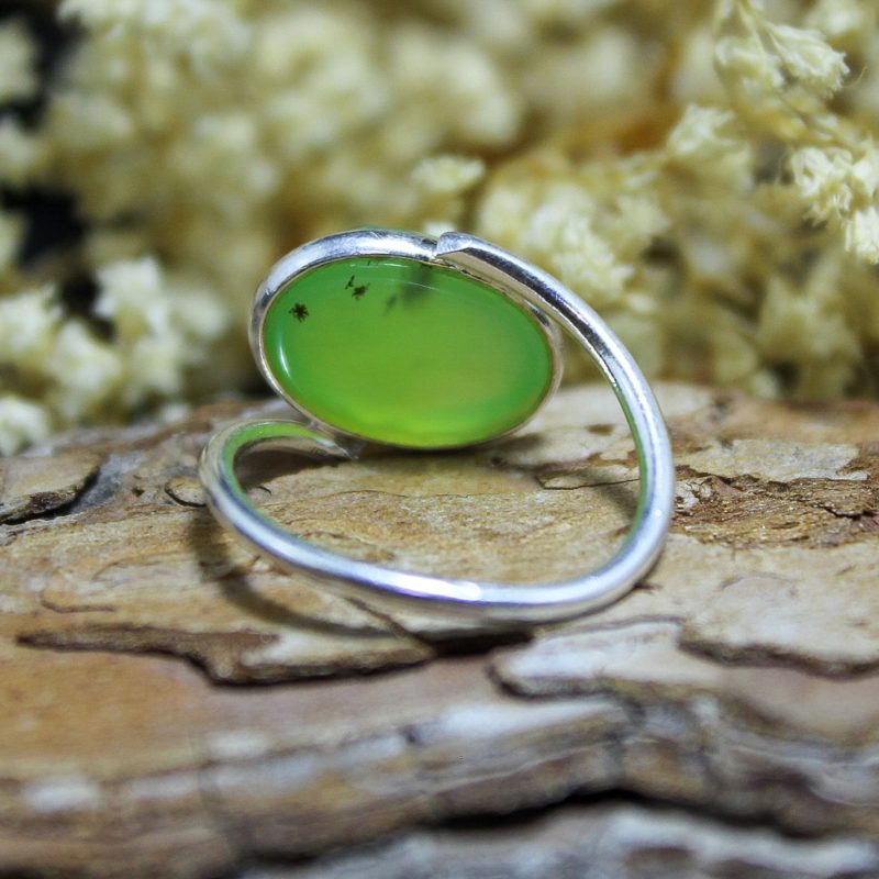 Anillo Prehnita Facetado Anillo Prehnita Facetado