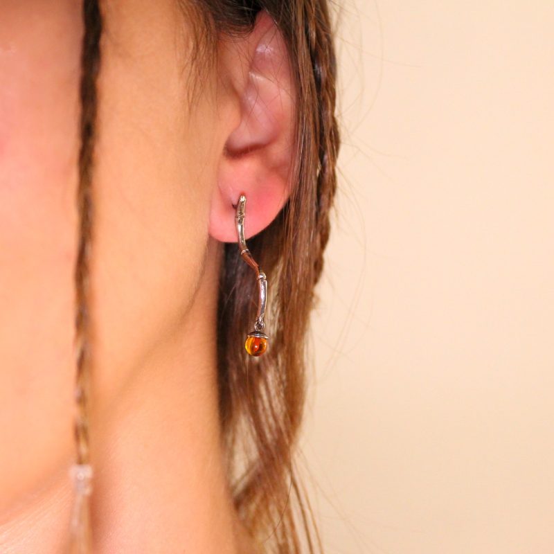 Pendientes Ámbar Bambú Pendientes Ámbar Bambú