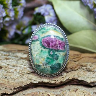 Anillo Rubí en Fucsita