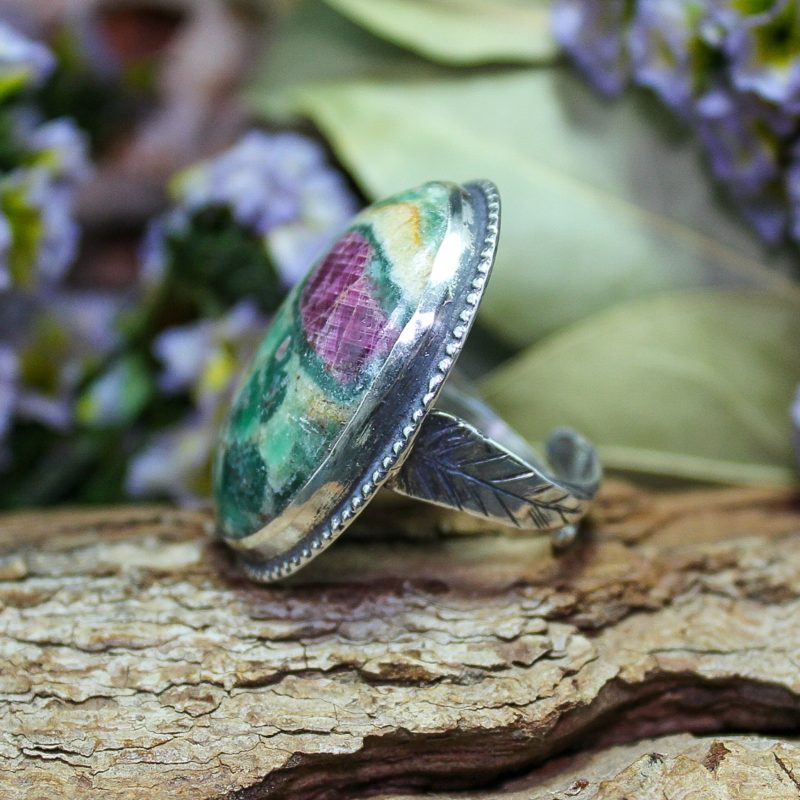 Anillo Rubí en Fucsita