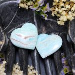 Corazón Aragonita Azul