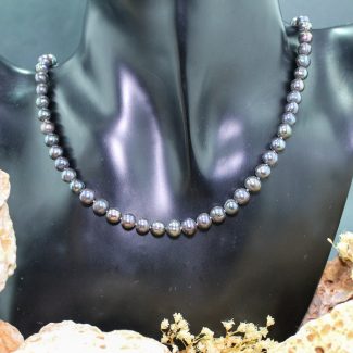 Collar Perlas Negras