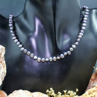 Collar Perlas Negras