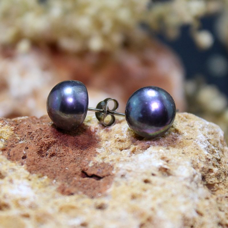 Pendientes Perla Negra Pendientes Perla Negra