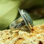 Anillo Labradorita Grabado