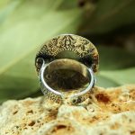 Anillo Labradorita Grabado