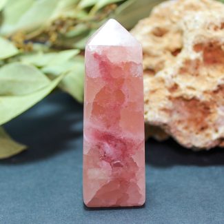 Obelisco Calcita Rosa