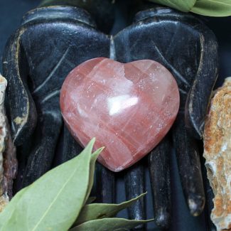 Corazón Calcita Rosa