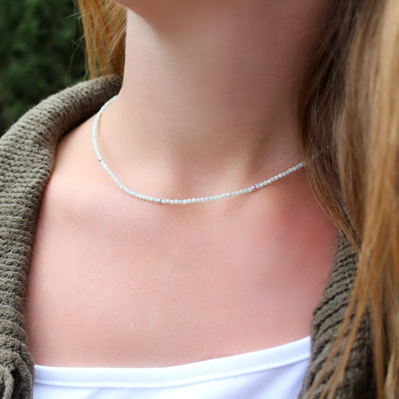 Collar Amazonita 2mm