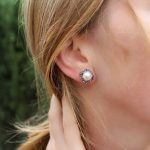 Pendientes Perlas Flores