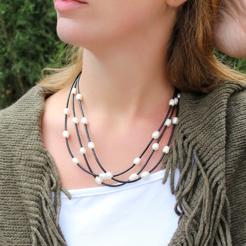Collar Triple Perlas