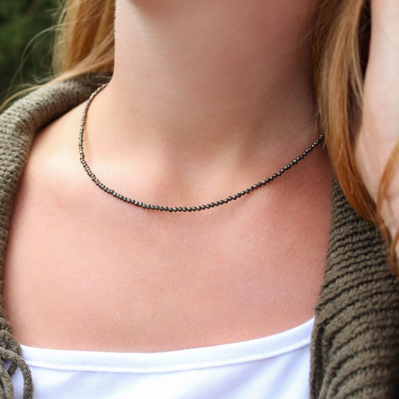 Collar Pirita 2mm