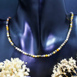 Collar Jaspe Abejorro 3mm