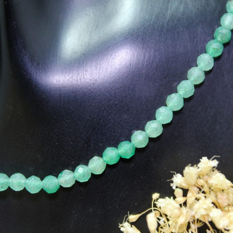 Collar Cuarzo Verde 3mm