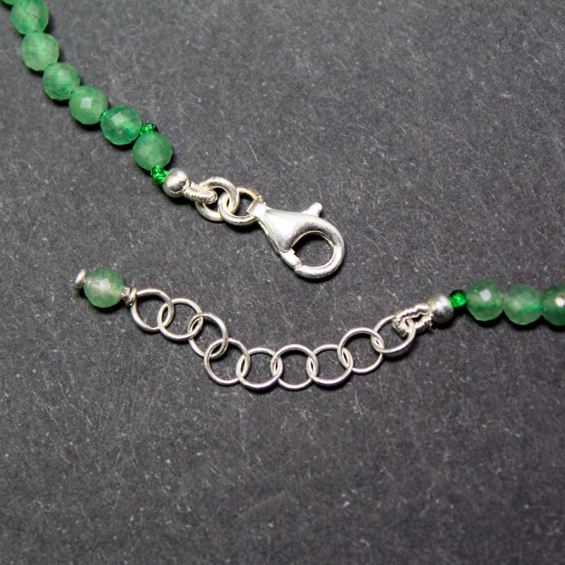 Collar Cuarzo Verde 3mm