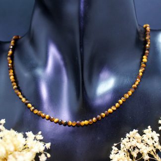 Collar Ojo de Tigre 3mm