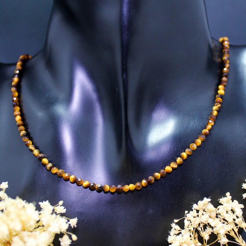 Collar Ojo de Tigre 3mm Collar Ojo de Tigre 3mm