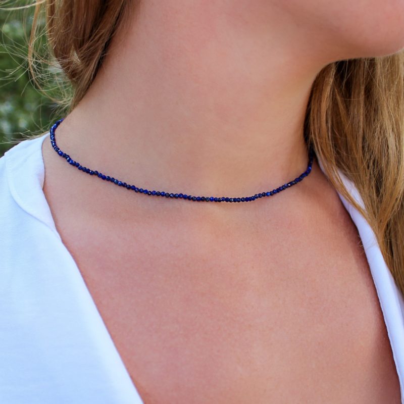 Collar Lapislázuli 2mm