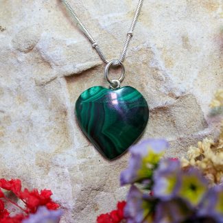 Colgante Malaquita Corazón