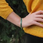 Pulsera Malaquita Bronce