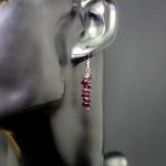Pendientes Granate Chip