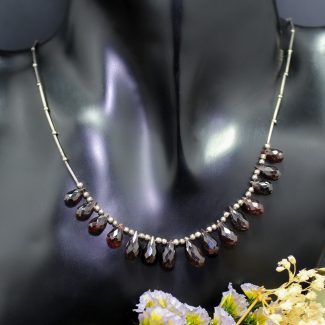 Collar Granate Gotas