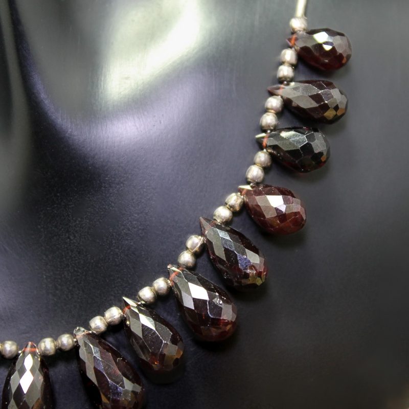 Collar Granate Gotas Collar Granate Gotas