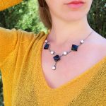 Collar Cuarzo Ahumado y Perlas