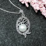 Colgante Perla con Marquesitas