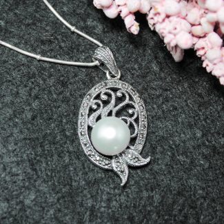 Colgante Perla con Marquesitas