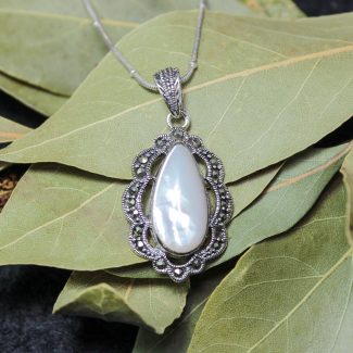 Colgante Perla con Marquesitas