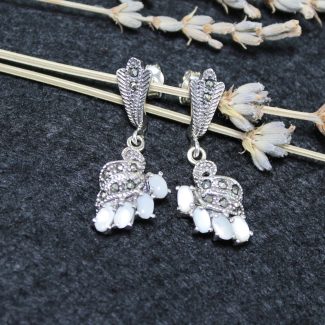 Pendientes Perlas con Marquesitas