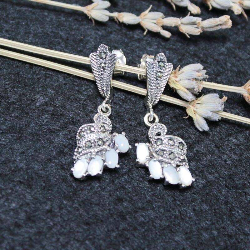Pendientes Perlas con Marquesitas Pendientes Perlas con Marquesitas
