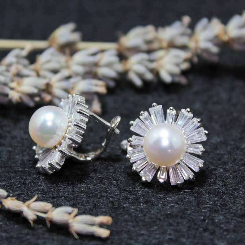 Pendientes Perlas con Circonitas Pendientes Perlas con Circonitas