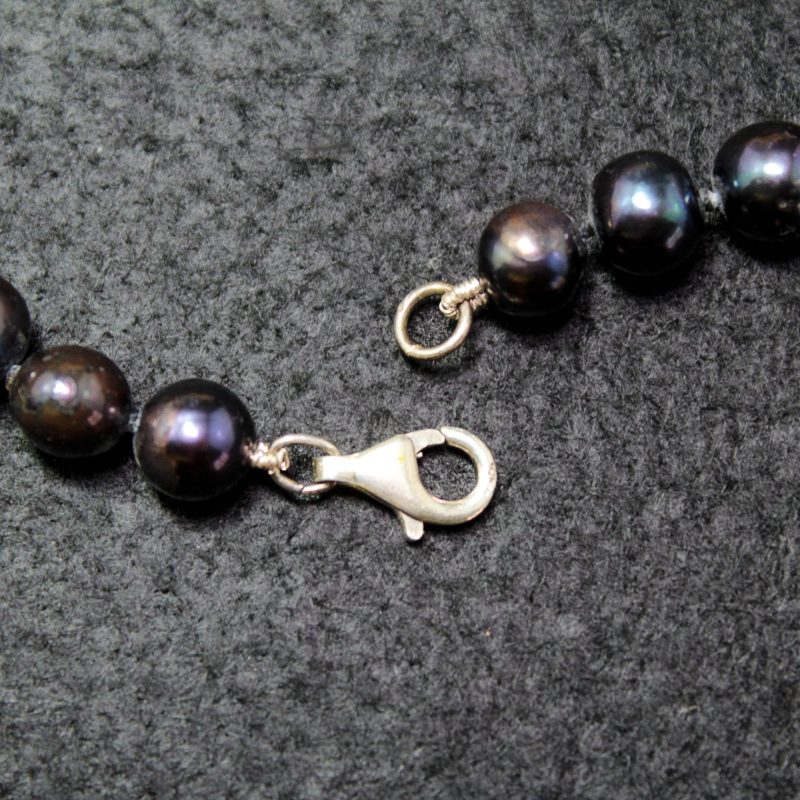 Collar Perlas Negras 10mm