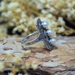 Anillo Perlas y Marquesitas