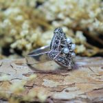 Anillo Perlas y Marquesitas