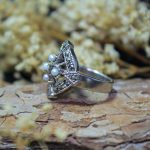 Anillo Perlas y Marquesitas