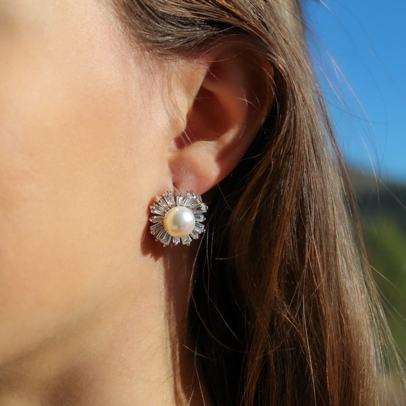 Pendientes Perlas con Circonitas Pendientes Perlas con Circonitas