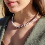 Collar Perlas Grises 9mm