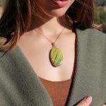 Colgante Calcita Verde