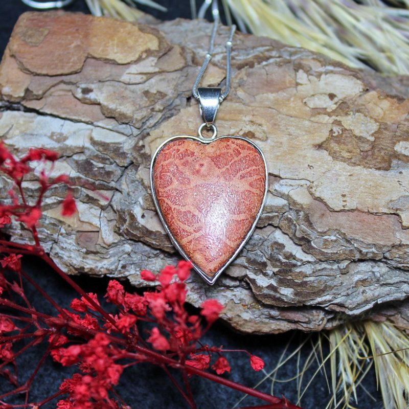 Colgante Coral Corazón Colgante Coral Corazón