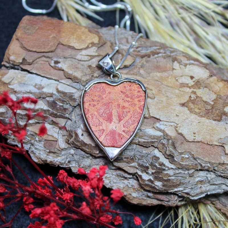 Colgante Coral Corazón Colgante Coral Corazón