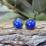 Pendientes Lapislázuli Redondos
