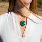 Colgante Malaquita Corazón