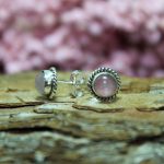 Pendientes Cuarzo Rosa