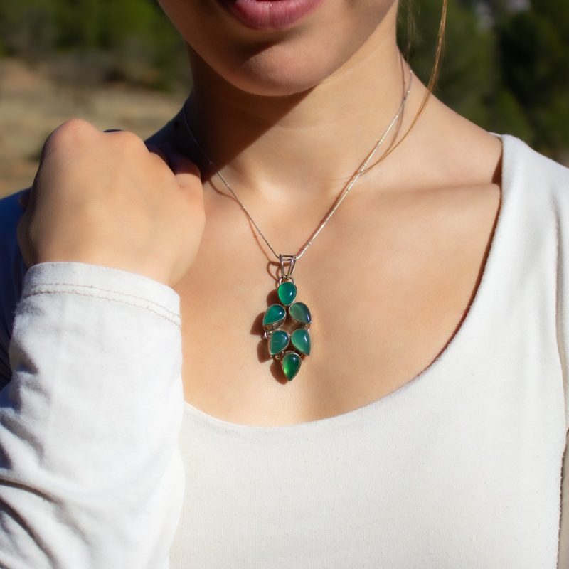 Colgante Ónix Verde